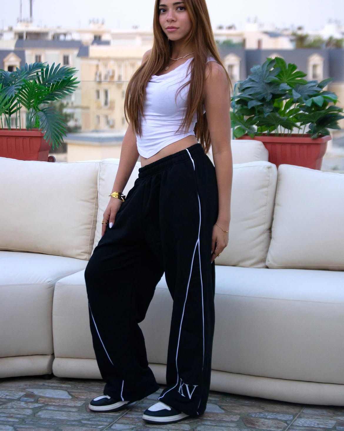 KV Baggy Sweatpants – Black
